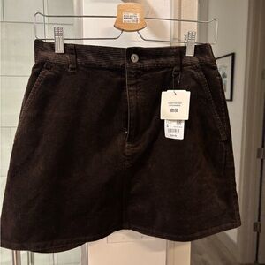 Uniqlo Brown Corduroy Skirt